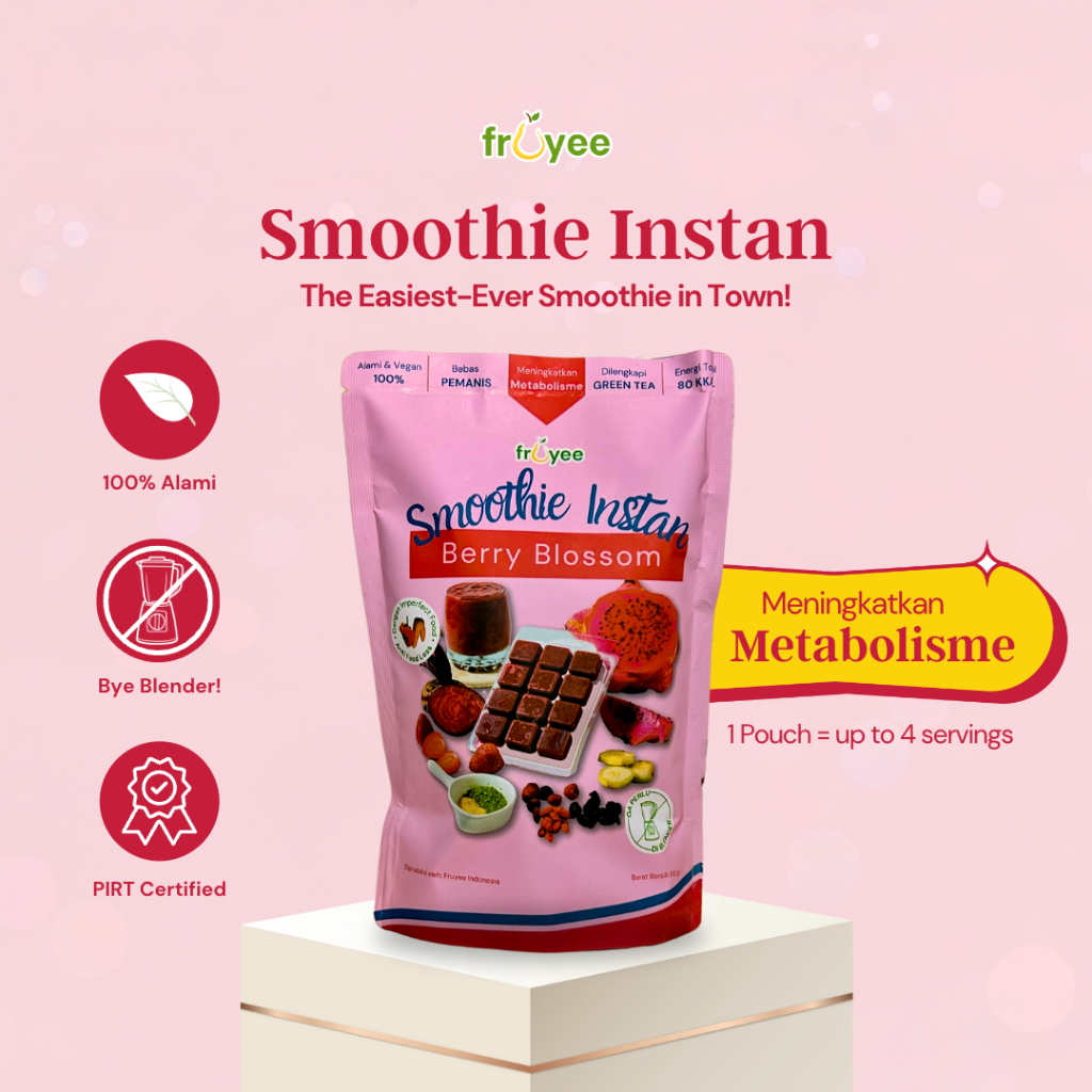 

FRUYEE Frozen Smoothie Instan - Berry Blossom (Gak Perlu Diblender)