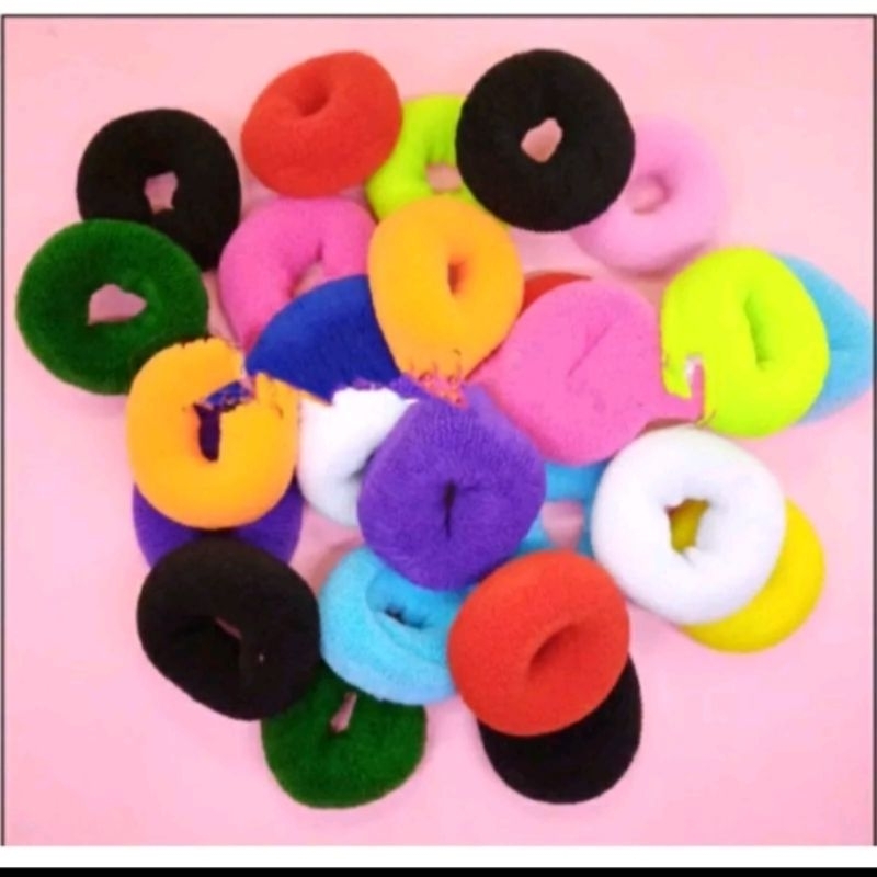Kunciran Rambut Donat / Ikat Rambut DONAT BESAR / Kunciran Rambut Karet / Ikat Rambut Cepol / Ikat R