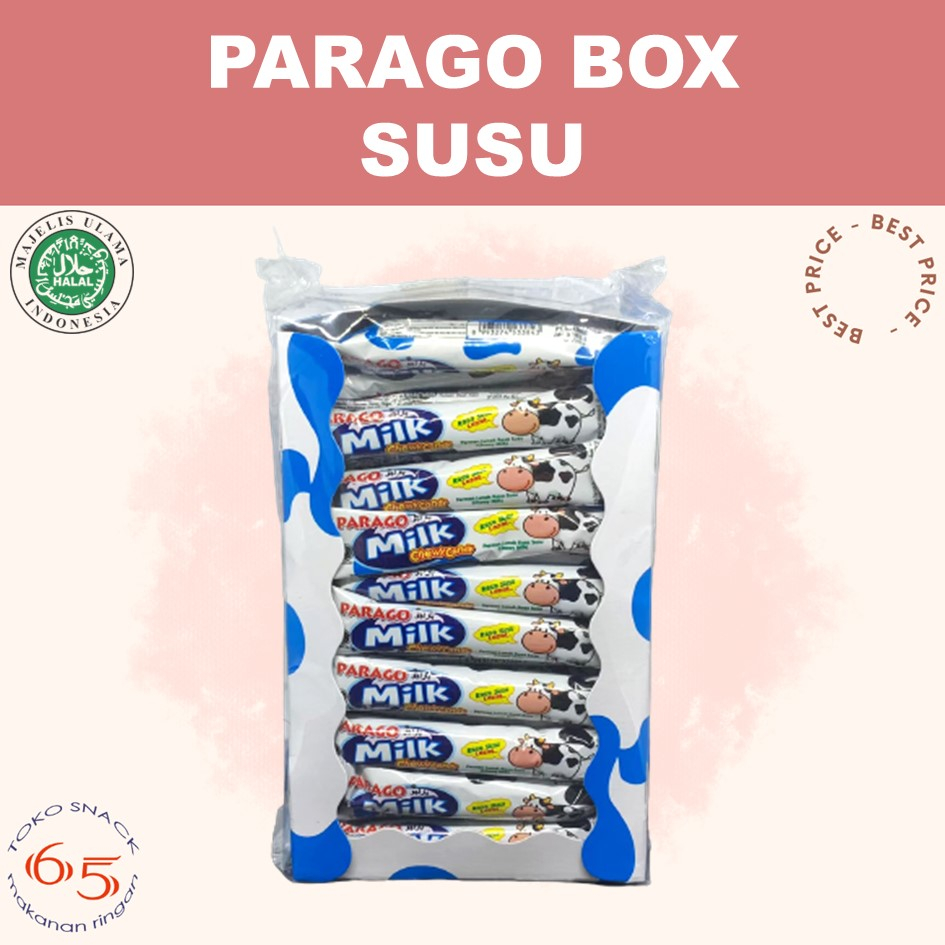 

Parago Chewy box 80. Permen lunak. PAK