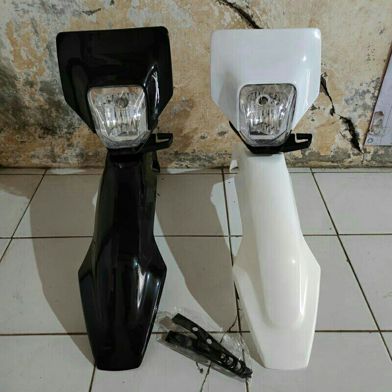 BODY HUSQVARNA 2ITEM HEADLAMP SPAKBOR DEPAN HUSQ TRAIL SUPERMOTO