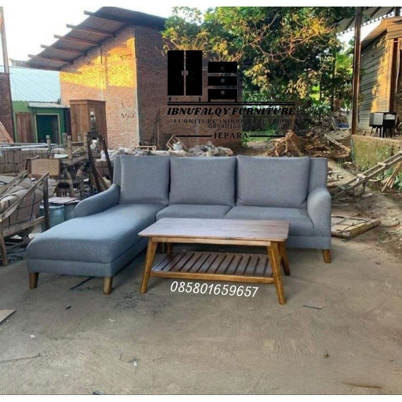 Kursi sofa Sudut L, sofa tamu sudut sofa