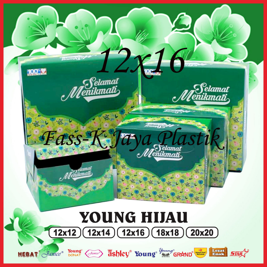 

Box Snack motif 12x16 Dus Kotak Kue Roti Motif Uk 12 x 16