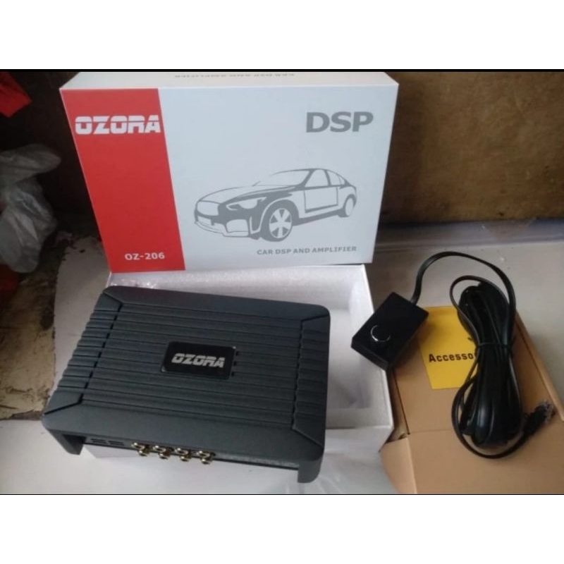 power amplifier dsp processor mobil 6 channel ozora oz 206 hi res + soket pnp murah berkualitas