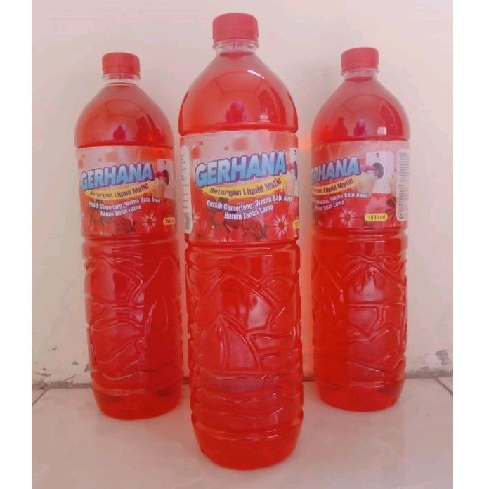 Detergent Cair 1.5Liter Sabun Cuci Baju Detergen Cair Sabun Cuci Pakaian Ditergen Cair Sabun Cuci Laundry Ditergent Sabun Cuci Cair Deterjen Cair Sabun Cuci Loundry Diterjen Cair Sabun Cair Londry So Klin Cair Rinso