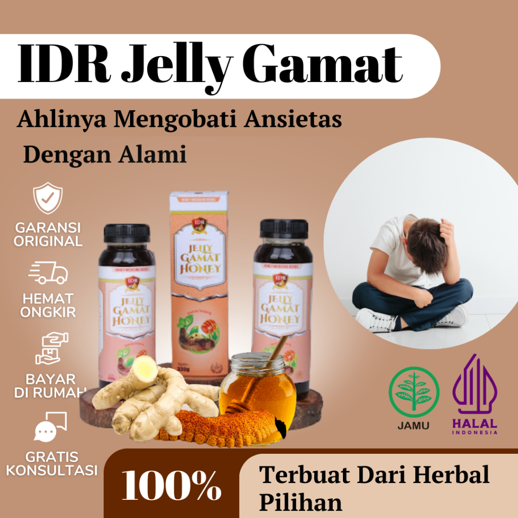 IDR Jelly Gamat  Obat Ansietas  330 gram