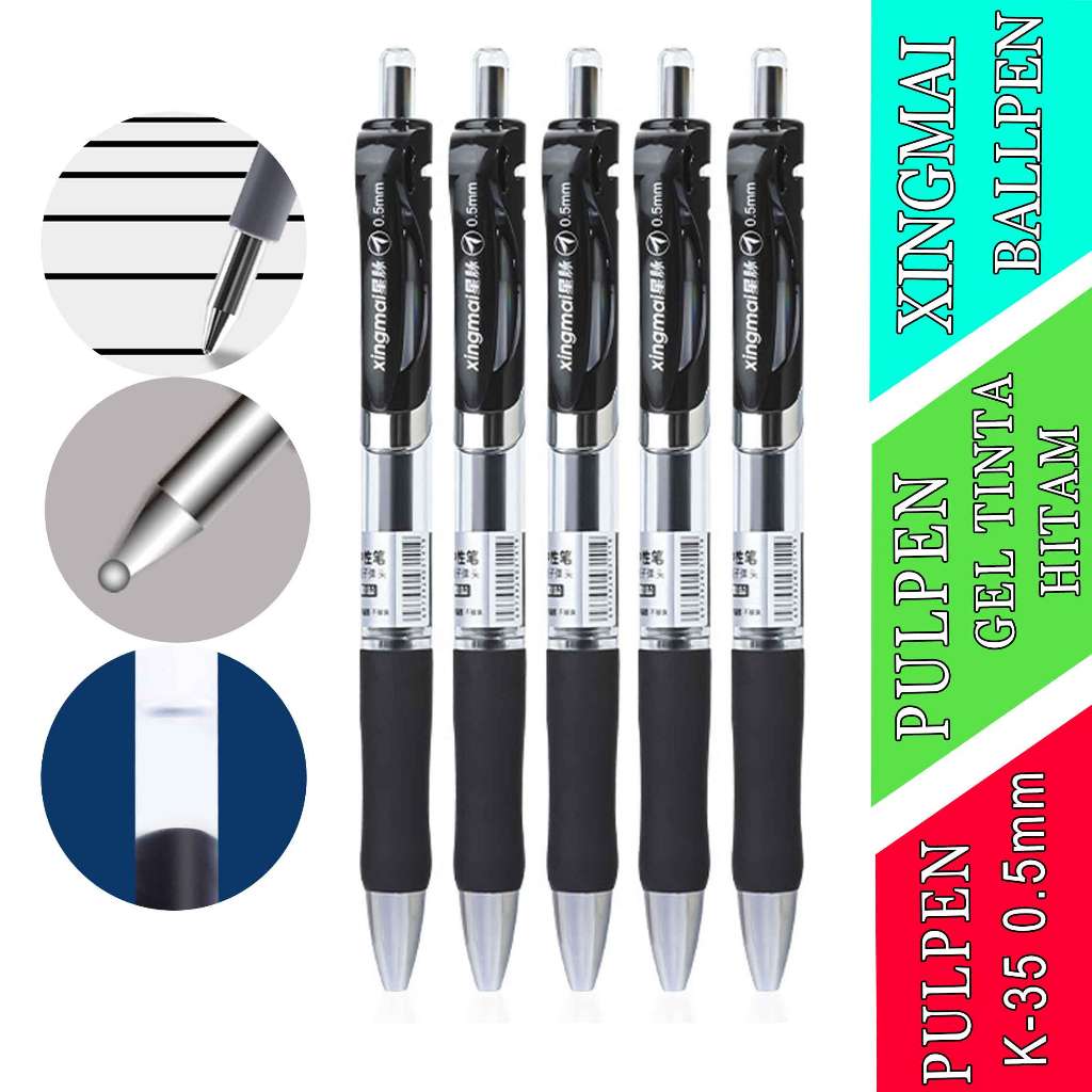 

Pulpen 0.5mm - Xingmai Ballpen - Pulpen Tinta Hitam - Pen K-33
