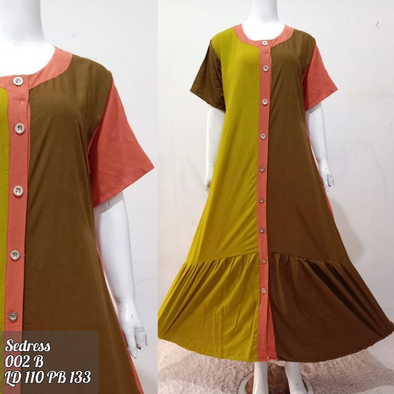 Daster Busui Ziyan Sedress Katun Rayon Tebal Adem