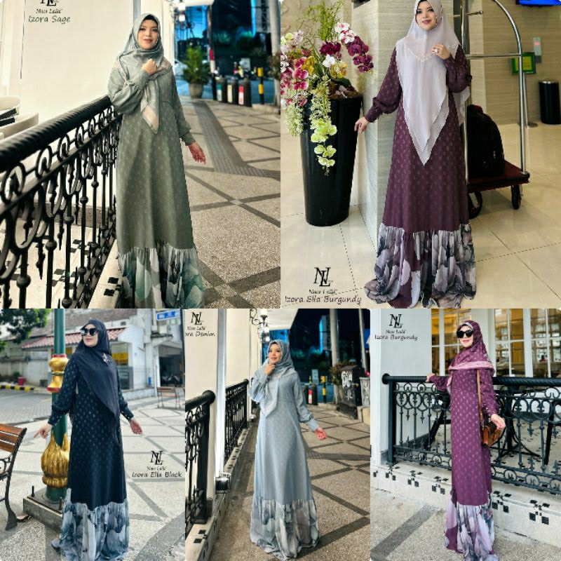 gamis izora syari series noor laila ghani