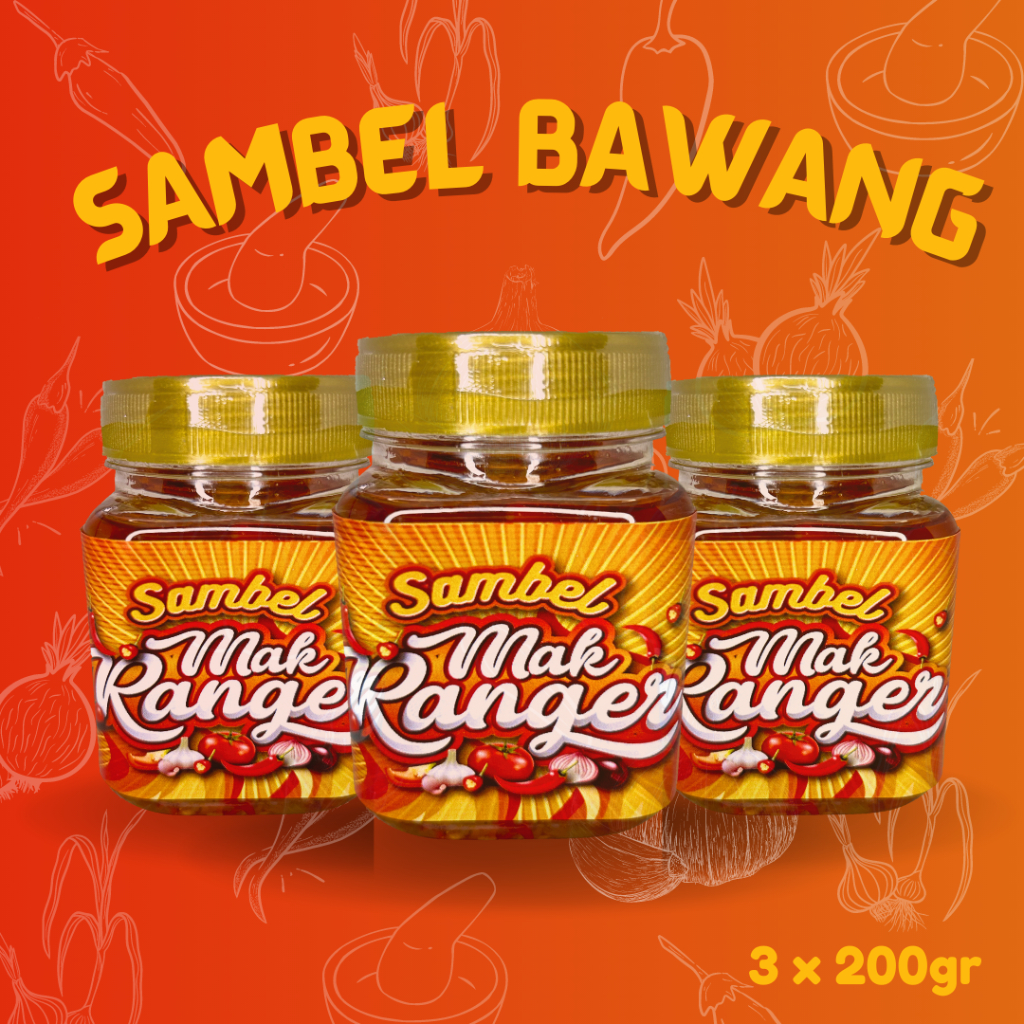 

Sambel Mak Ranger - Paket Sambel Bawang 3 X 200gr