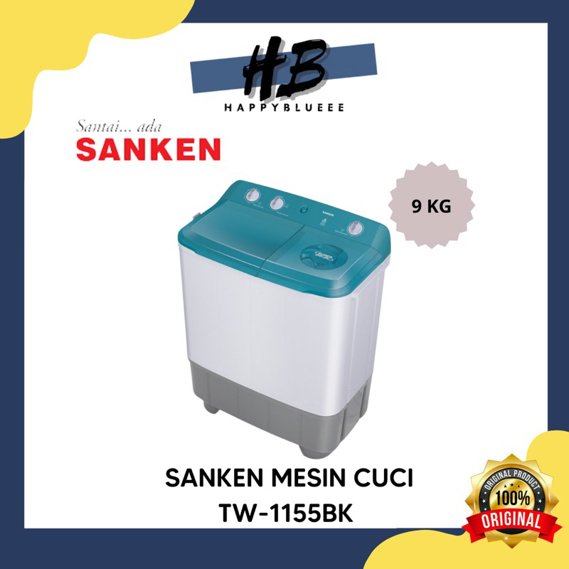 SANKEN MESIN CUCI 2 TABUNG 9KG TW-7800