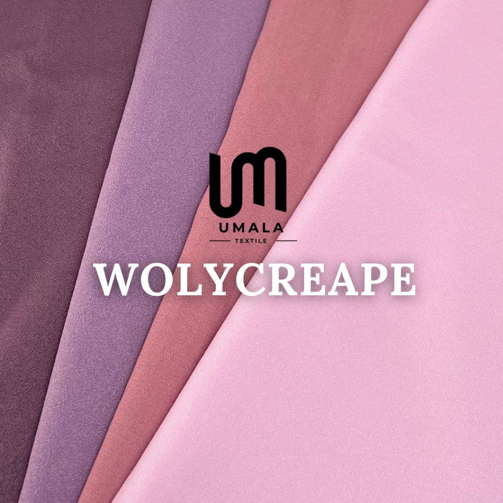 Kain WollyCreape/WollyCrepe 1 Roll Quality Premium - Bahan Gamis Tunik