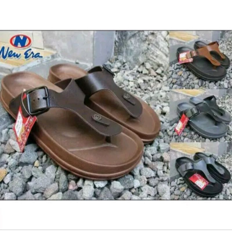 Sandal Jepit Pria Casual - NEW ERA MB E 1253 100% Original