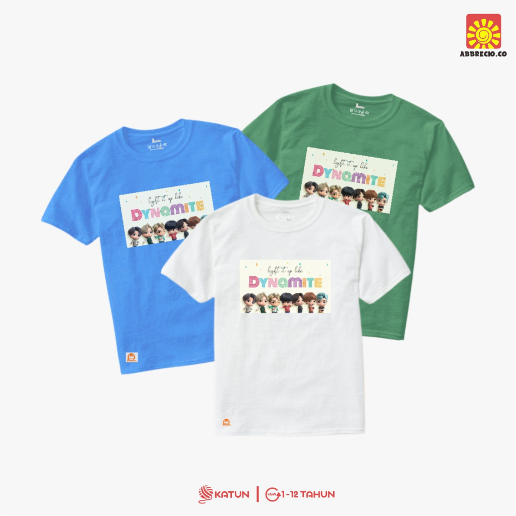 Baju BTS Anak Perempuan Kaos BTS Anak Kaos Anak BTS Kaos BTS Size XS - XXL Abbrecio.co 02