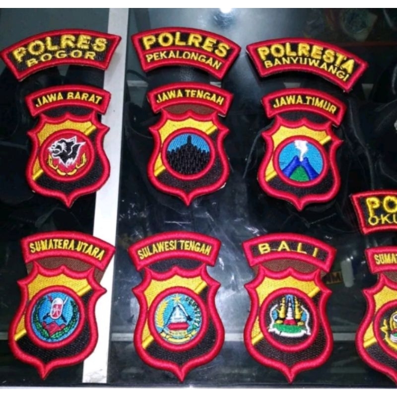 Logo Polda polres + Lokasi timbul // Bet polres dan polda saja // Logo bordir polda + polres timbul
