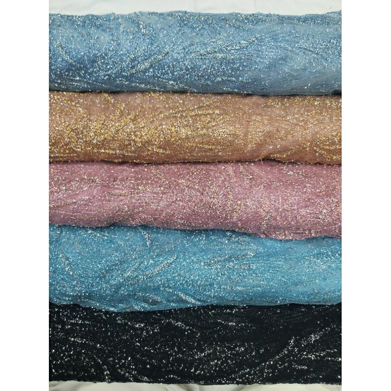 kain tule candy swaroski/bahan gaun,weding,dress/(harga per 0.50mtr)