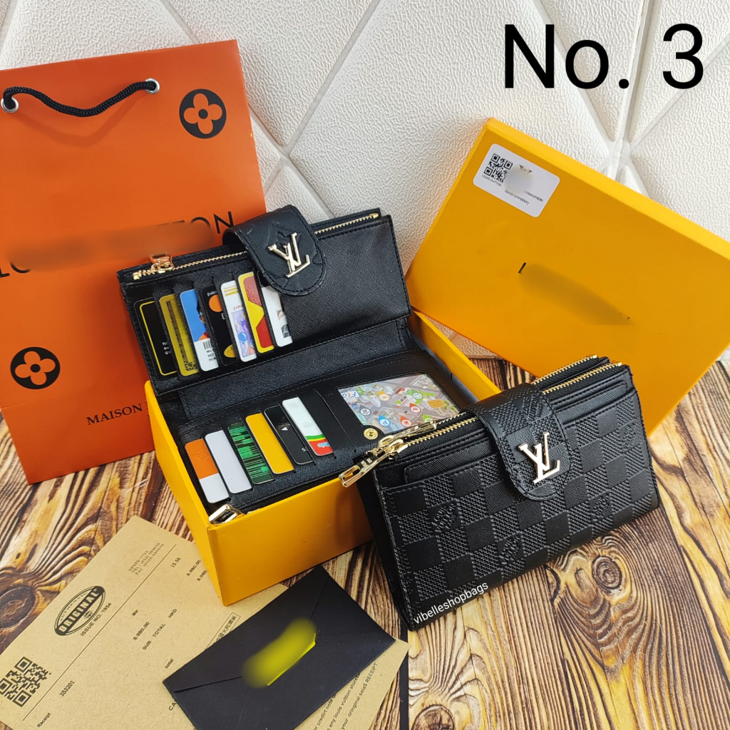 Dompet Panjang Full Kartu Import // Dompet Fashion - POUCH IMPORT/IMPORT PREMIUM/DOMPET HP/ POUCH KEREN/ POUCH HP - Dompet Wanita sx1002 Banyak Slot Kartu [Free Box &amp; Dustbag] 0521