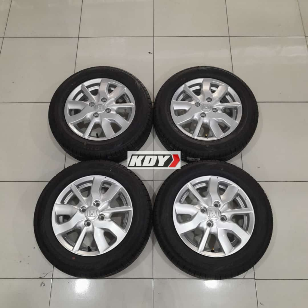 Pelek Mobil Bekas Murah Original Brio Satya Ring 14 + Ban Dunlop 175 65 R14