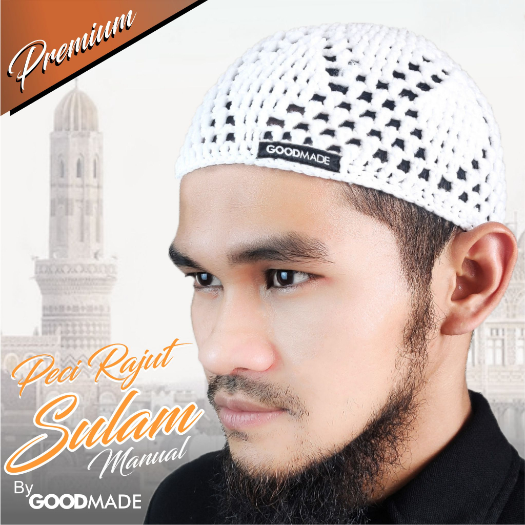 GOOD MADE - PECI RAJUT SULAM TEBAL / PECI SULAM BOLD / Peci Rajut Yaman Tebal Model Turkey Rajutan T