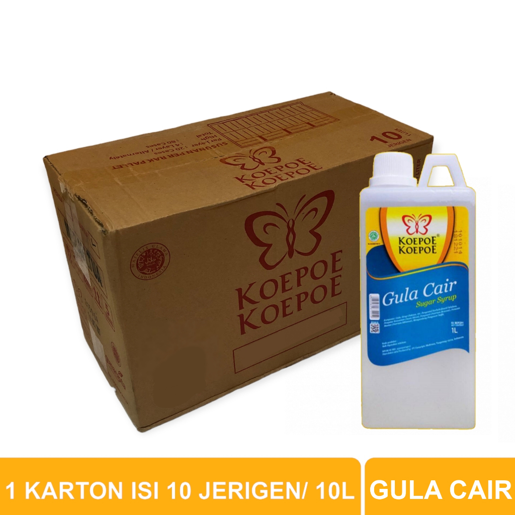 

Koepoe Koepoe Gula Cair Karton isi 10 Jerigen X 1L