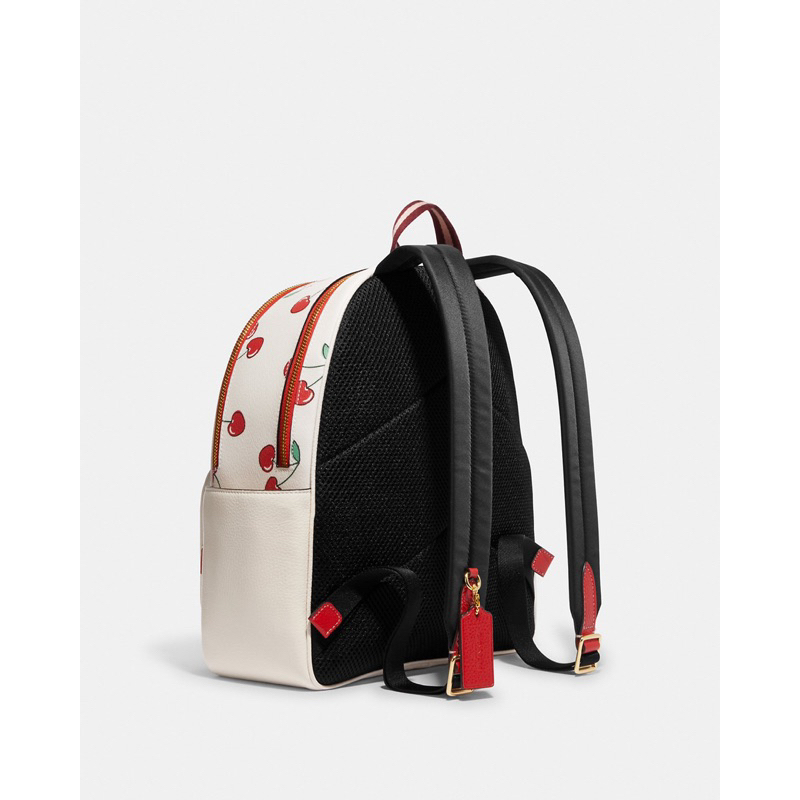 Coach Court Backpack With Heart Cherry Print (CE 628)