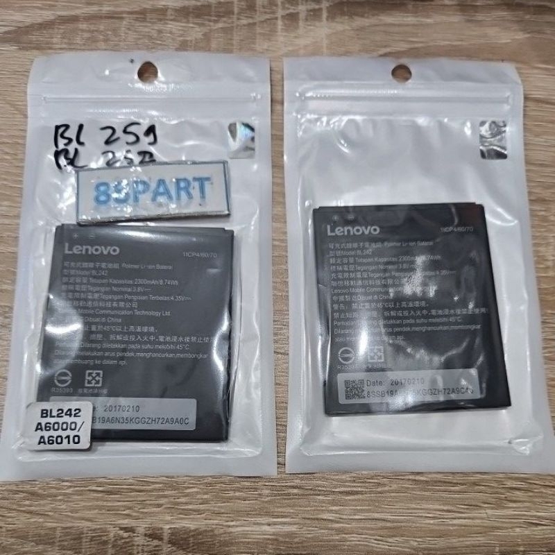 BATT LENOVO A6000 A6010 BL242 BL259 BL252 ORI