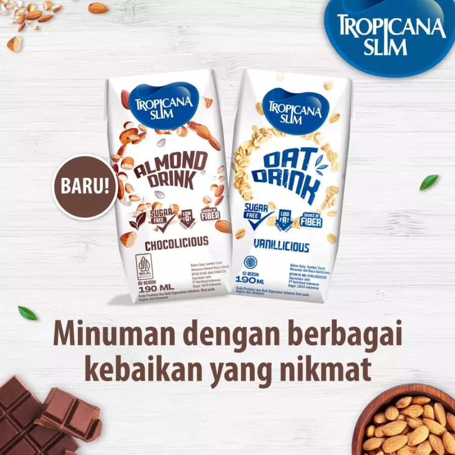 TROPICANA SLIM ALMOND DRINK CHOCOLICOUS 190 ML