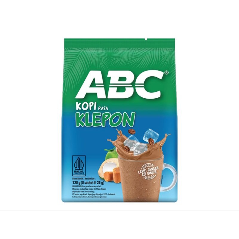 

Limited edition ABC Kapal Api Kopi instant Rasa Klepon Bag 5 x 25 g