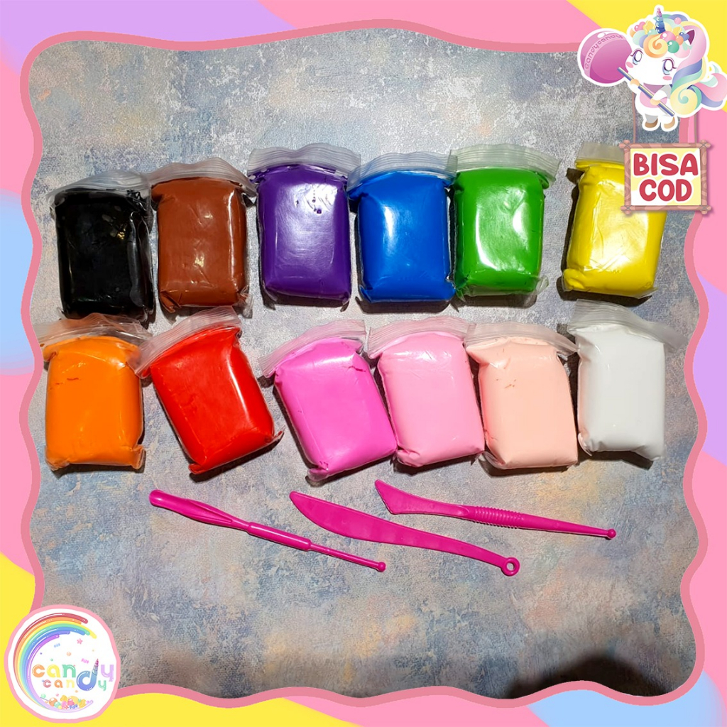 Mainan Soft Clay Warna Warni free tools