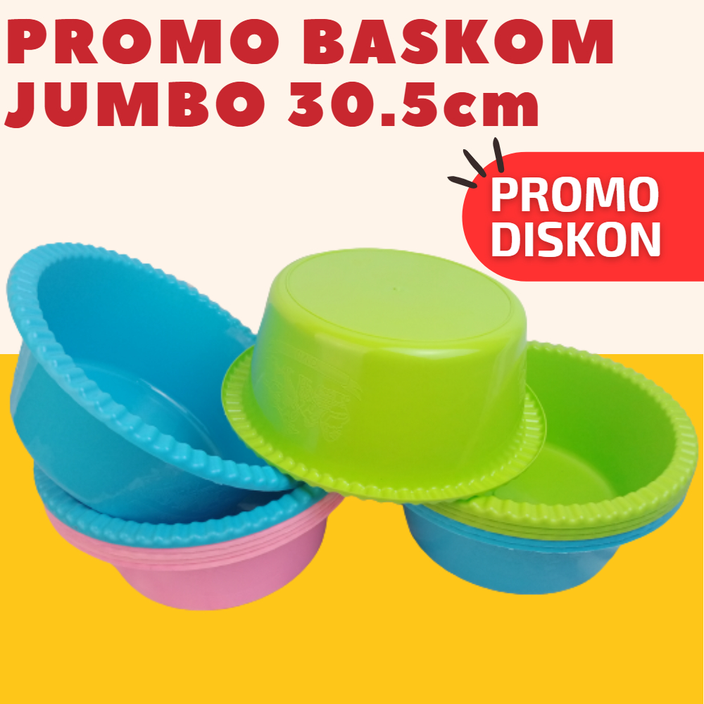 PROMO PAKET 3pcs Baskom Waskom Wakul Ovj 16 Mangkok Besek /Waskom / Baskom Berkatan Wakul Nasi Hajatan Original Baskom Besar Jumbo Plastik Serbaguna Wadah Cucian Warna Murah Tebal