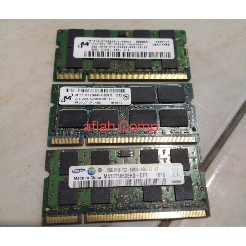 memori RAM DDR2 2gb 3pcs pc6400