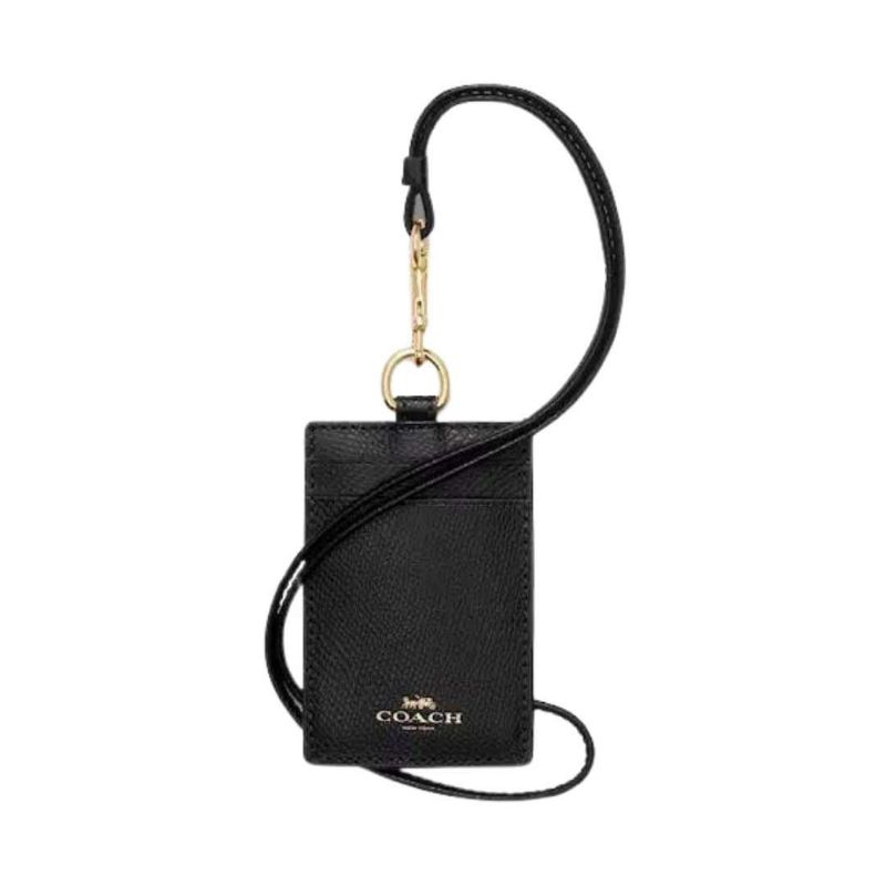 

coach I'd lanyard black