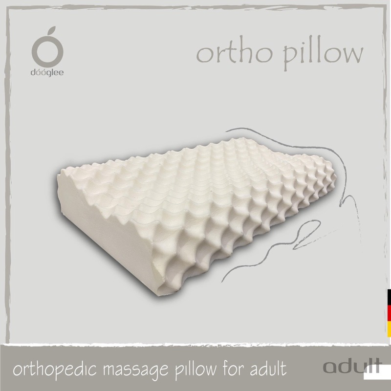 Dooglee Ortho Pillow 100% Natural Latex Bantal Dewasa Bantal Kesehatan