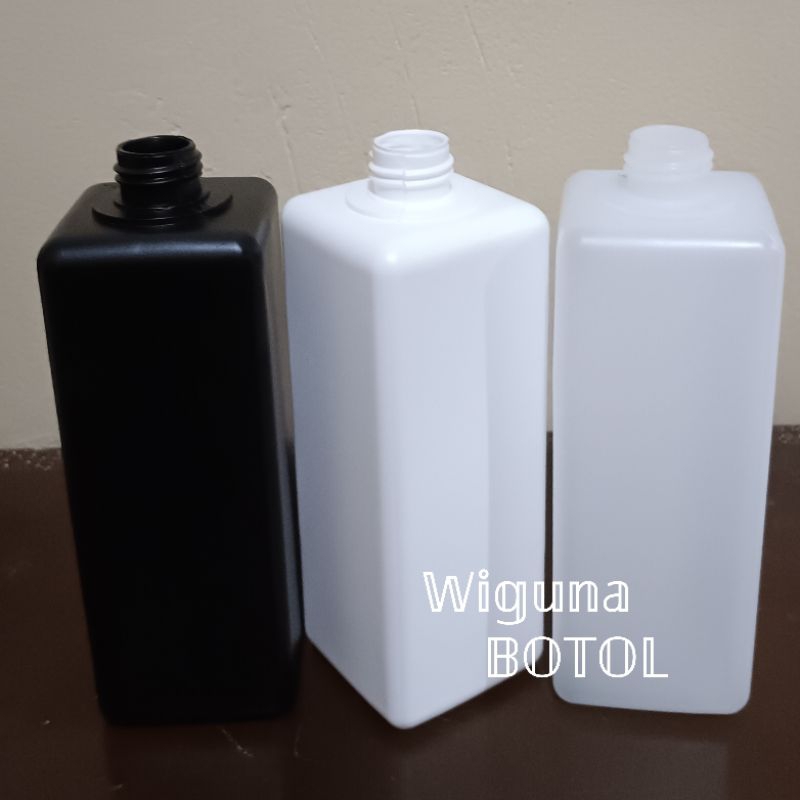 Botol HDPE 500ml Kotak Neck 24 / Botol 500ml Kotak Neck 24