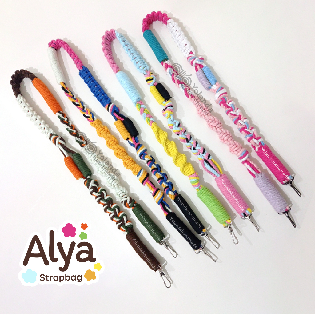 ALYA Tali Strap Bag Macrame | Premium | Tali Kamera | Strap Bag Lucu |  Custom | Puffy Bag | Sling Bag