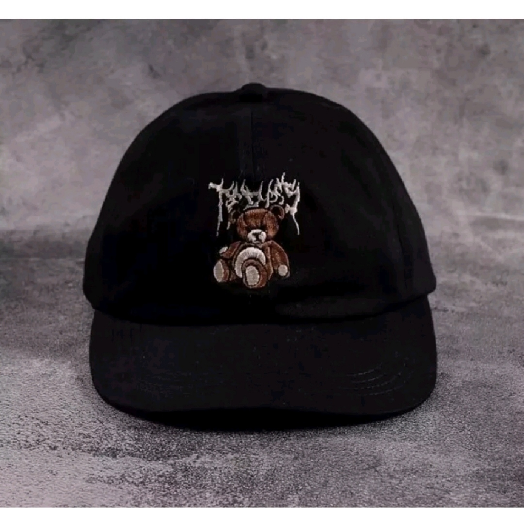 Topi polo caps Teddy bear topi bisbol keren pria dan wanita topi distro