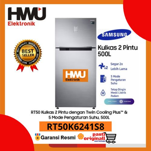 SAMSUNG KULKAS 2 PINTU Twin Cooling Plus™ 500 Liter RT50K6241S8