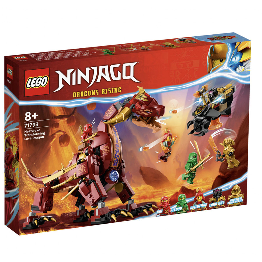 Lego Ninjago Naga Api Merah Lava Dragon Battle