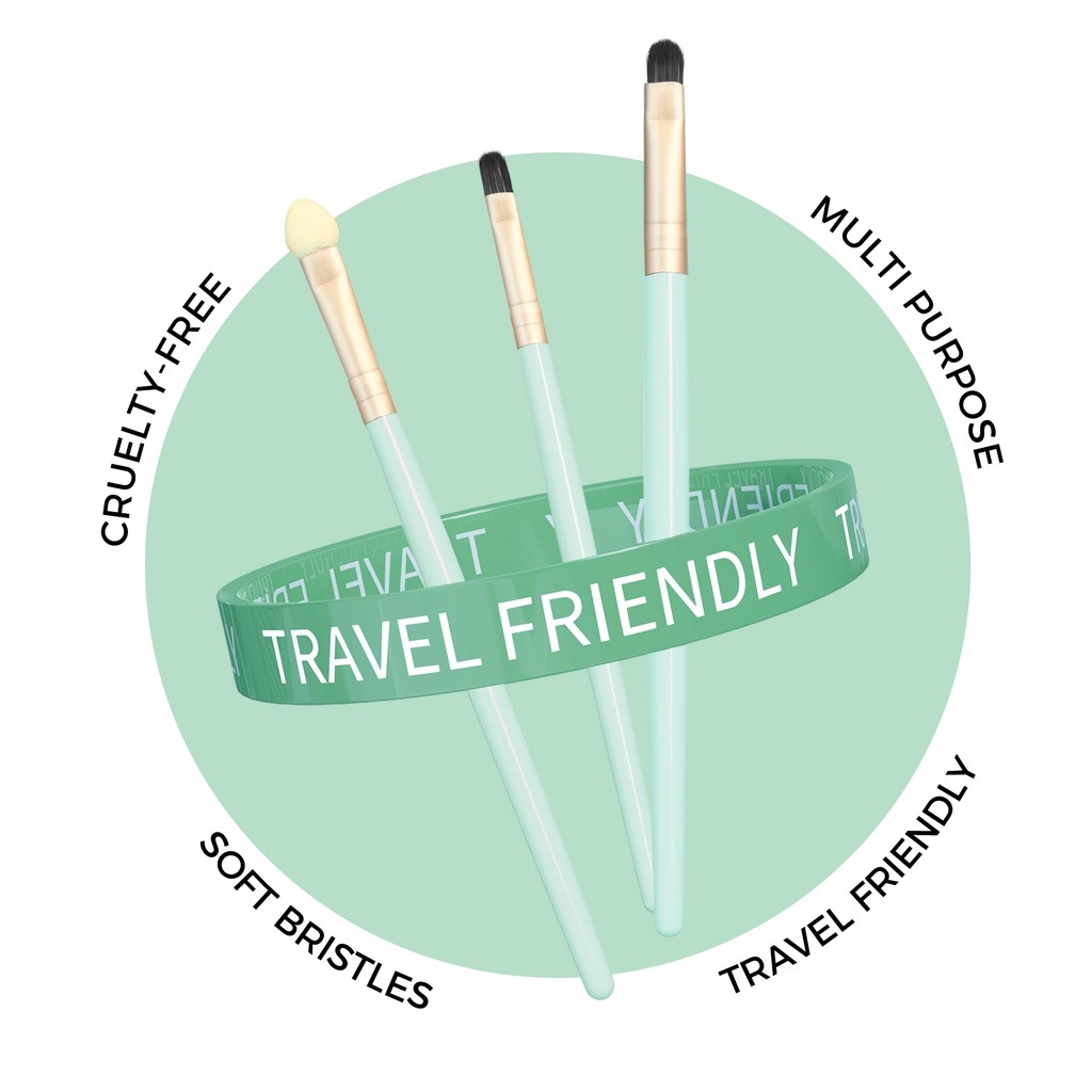 GlowMart ❤ GLAM FIX Excellent Brush Set isi 5 pcs || Excellent Brush Set Lake Blue | YOU Glamfix Kuas make up