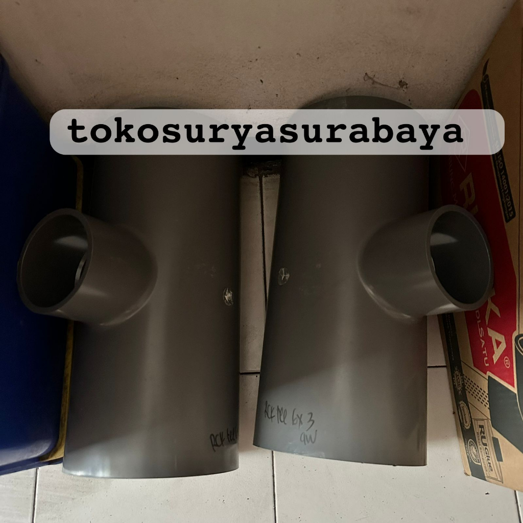RUCIKA verlop over reducer TEE 6" x 2" TEE 6" x 3" TEE 6" x 4" TEE 6" x 5" AW TEBAL || RUCIKA AW (te