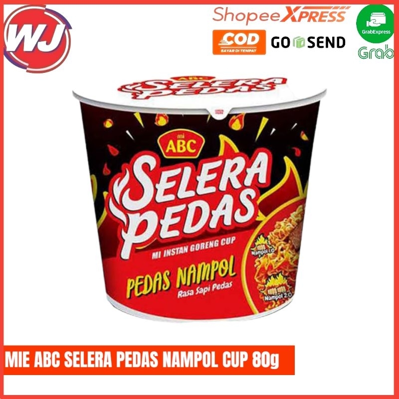 

MIE ABC CUP SELERA PEDAS NAMPOL 80g