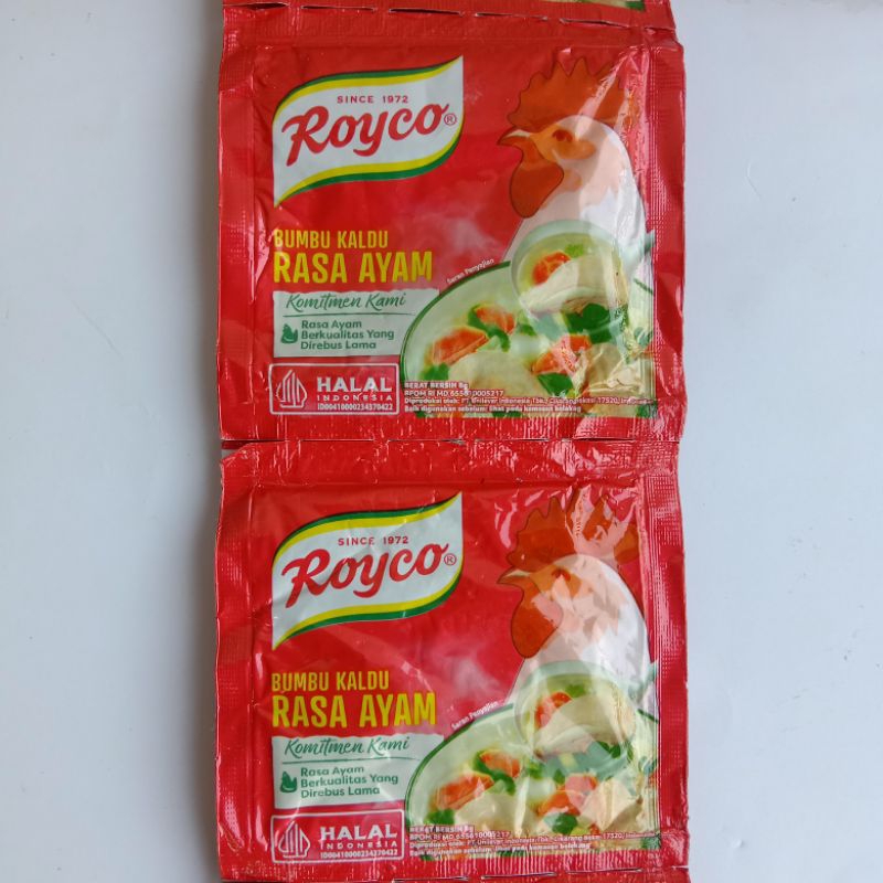 

Royco bumbu kaldu/penyedap rasa isi 12