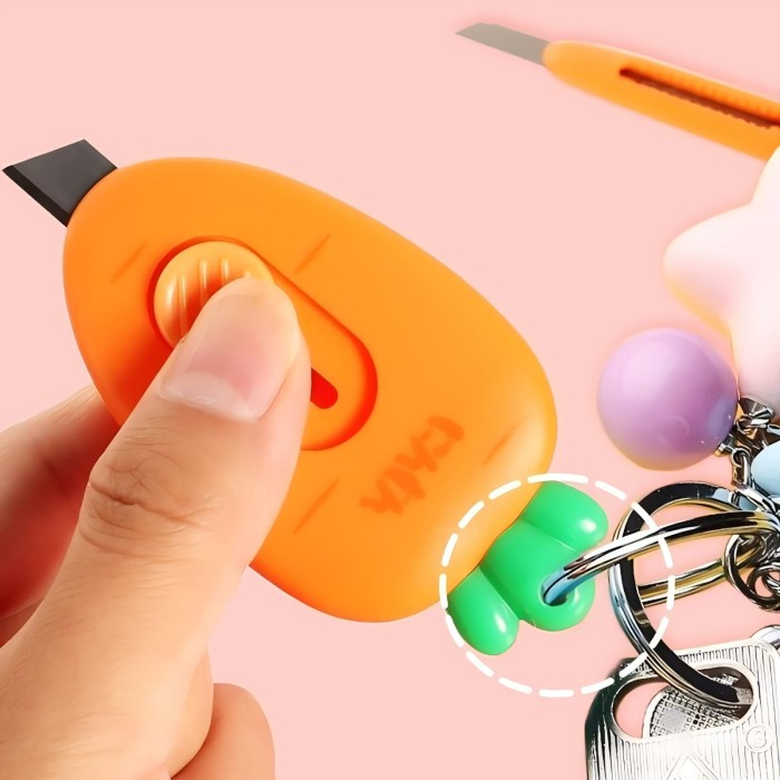 

Cutter Mini Wortel / Silet Pemotong Kertas Wortel Lucu / Pisau Mini