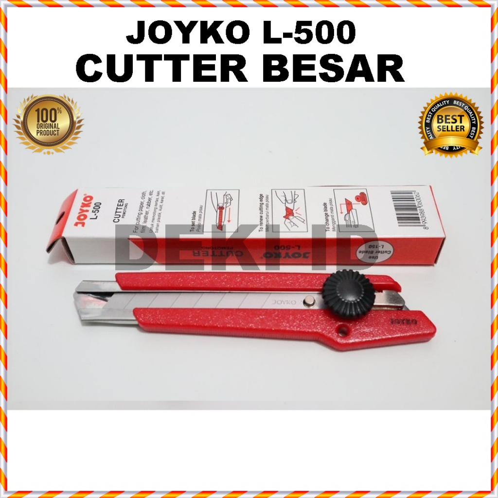 

Cutter Besar Joyko L-500 Pisau Kater Pemotong Tajam Serbaguna
