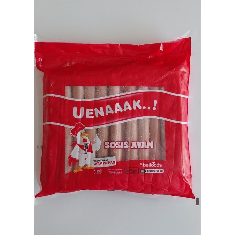 

Sosis Ayam Belfood Uenaak 1 kg isi 30 pcs