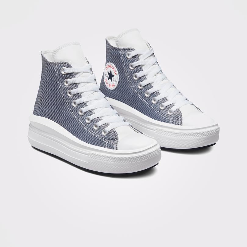 Converse Chuck Taylor All Star Move Platform Retro Denim Colorblock Hi