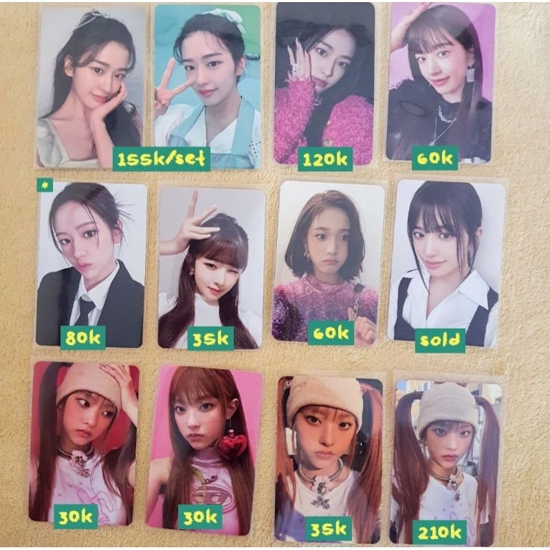[OFFICIAL] PHOTOCARD PC IVE NEWJEANS STAYC (YUJIN, REI, HAERIN, J)
