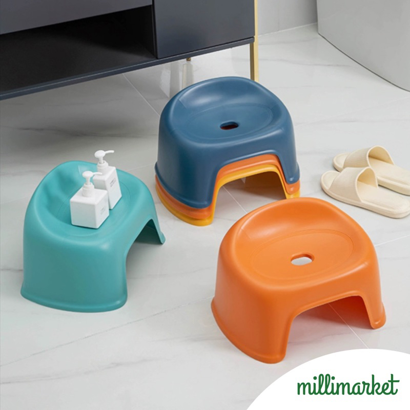 [MILLI] NAKO KURSI KECIL KOKOH TEBAL / kursi jongkok plastik kuat / Dingklik / kursi pijakan