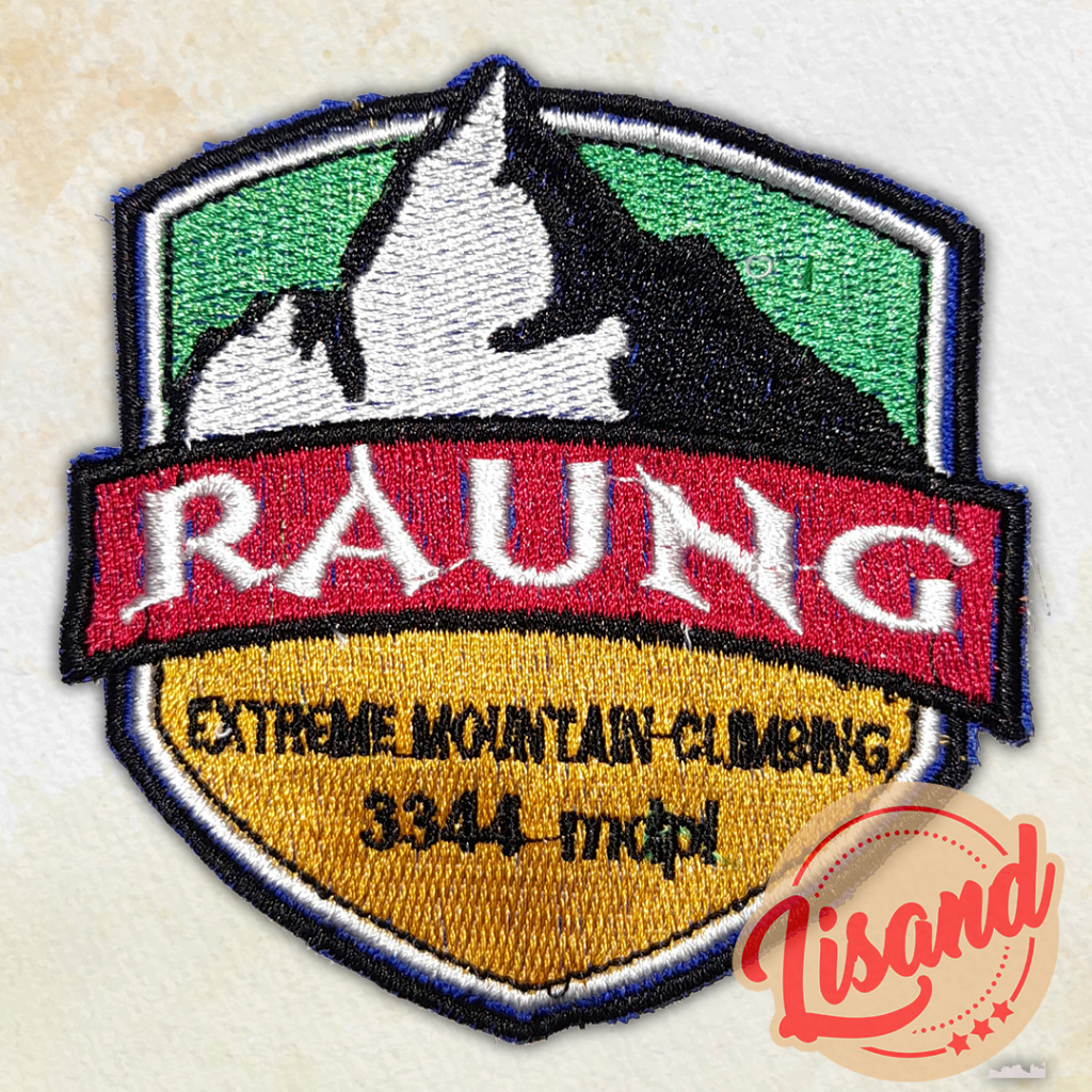 Patch Emblem Bordir Gunung Raung