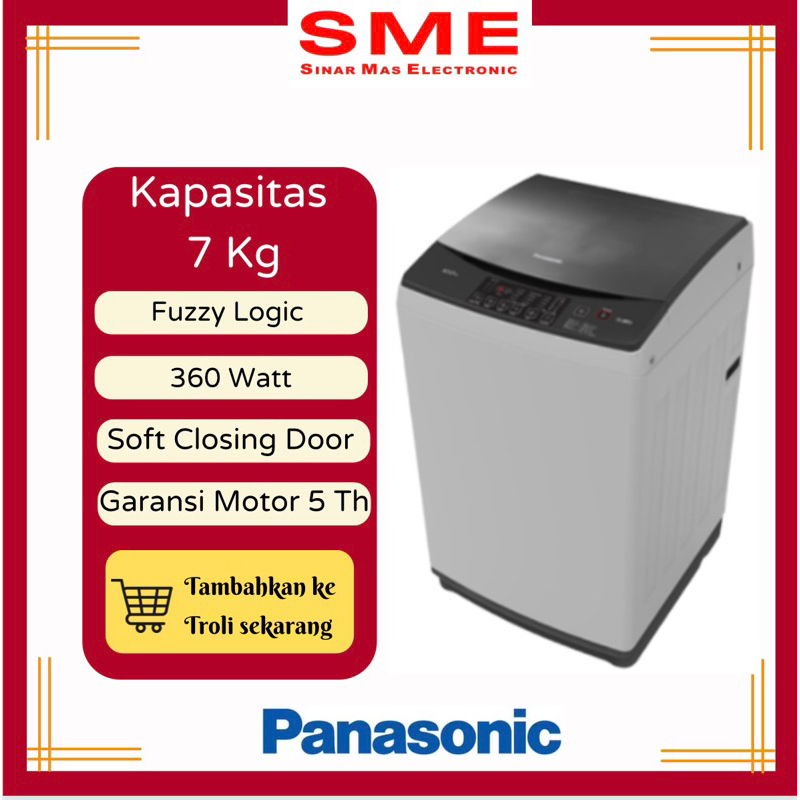 Mesin Cuci 1 Tabung Buka Atas 7 Kg PANASONIC