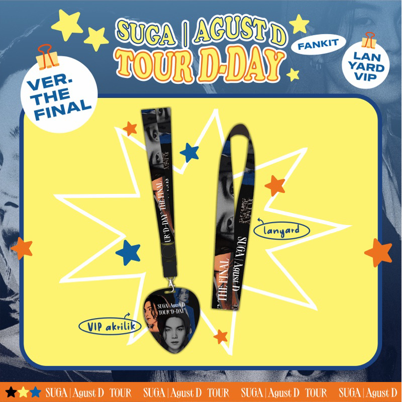 (THE FINAL) LANYARD SUGA AGUST D D-DAY IN SEOUL CONCERT | FANKIT KONSER SUGA AGUST D BTS